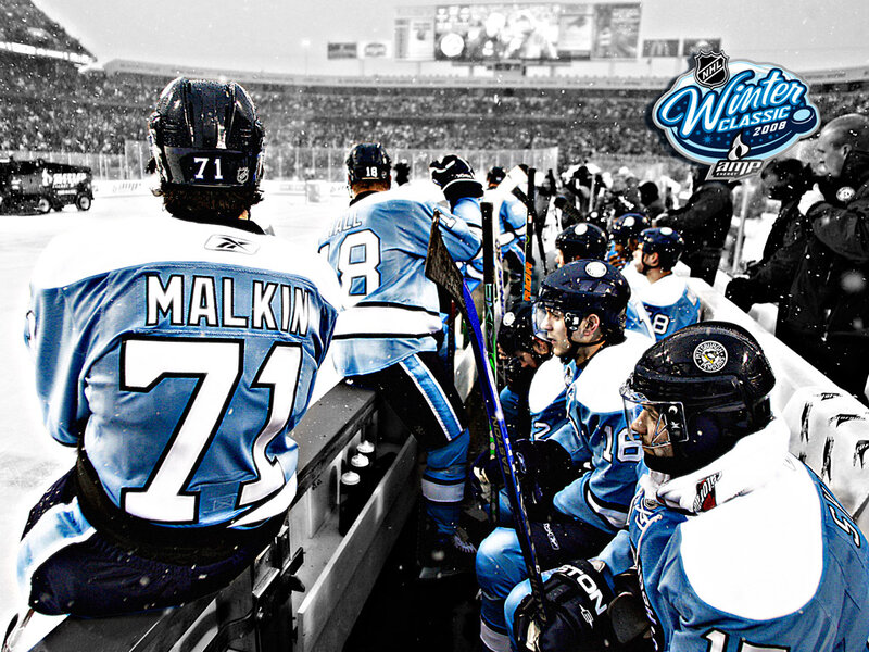 Hockey Players on Bench