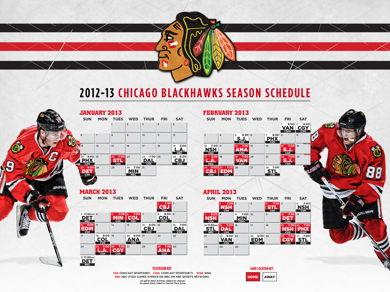 Hockey Players on Ice — Red