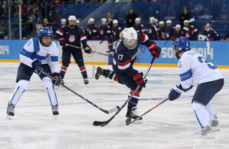 Hockey Players on Ice — White, Competitive