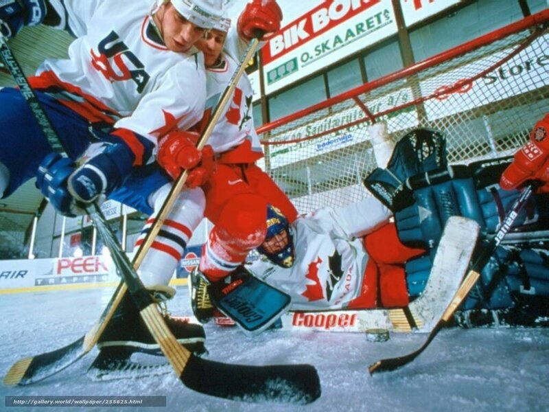 Hockey Players on Ice — White, Intense