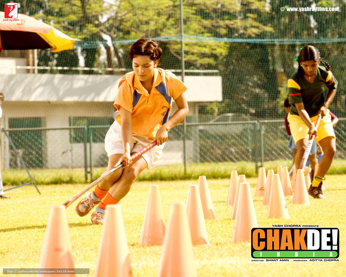 Hockey players training on field