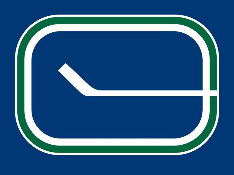 Hockey Stick Logo — Blue