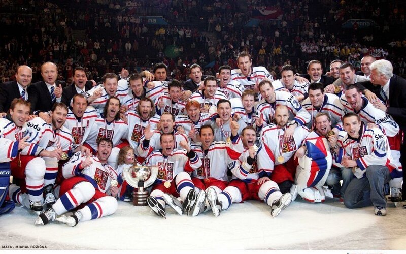 Hockey Team Celebrating