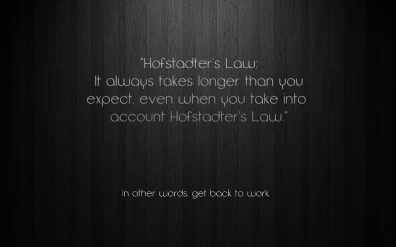 Hofstadter's Law quote