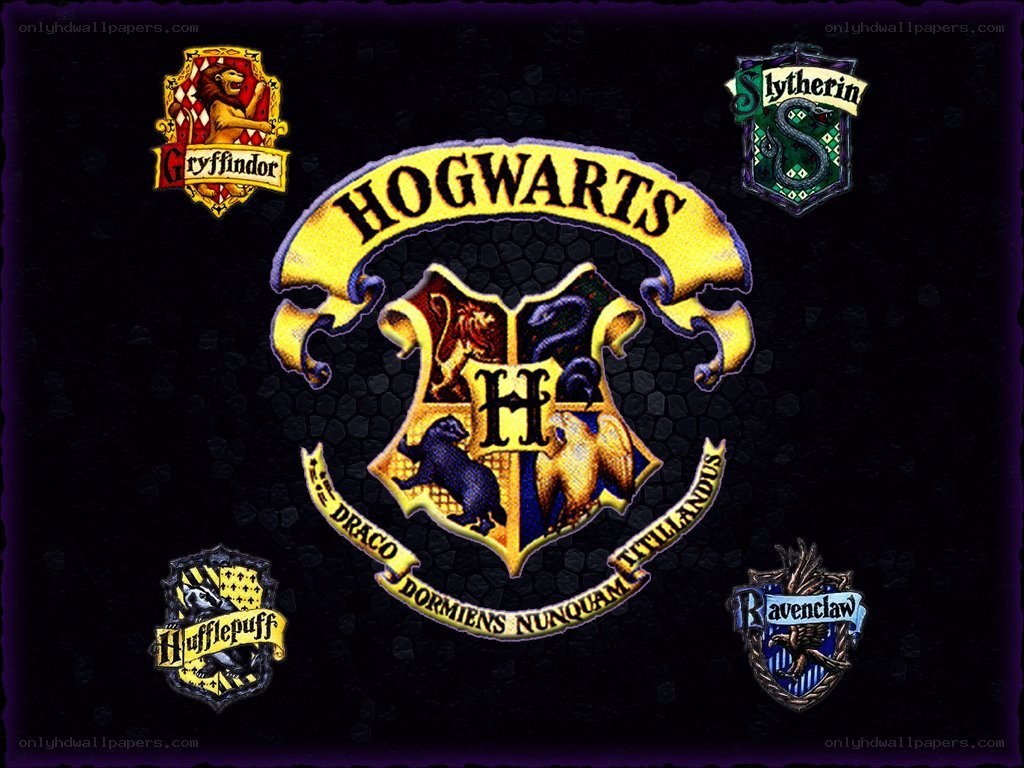Hogwarts and house crests