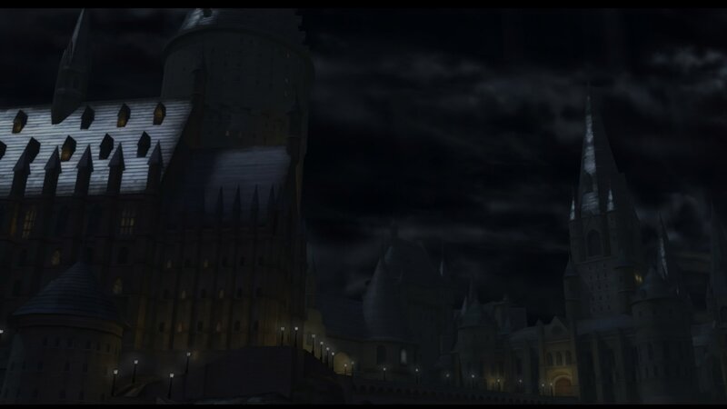 Hogwarts at night