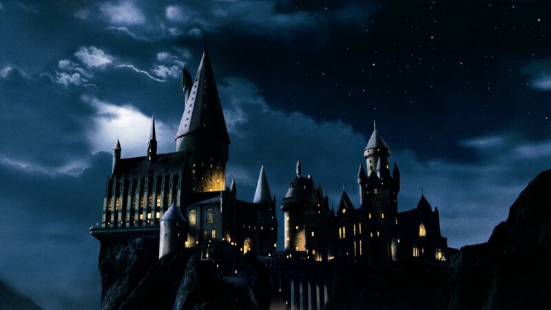 Hogwarts at night