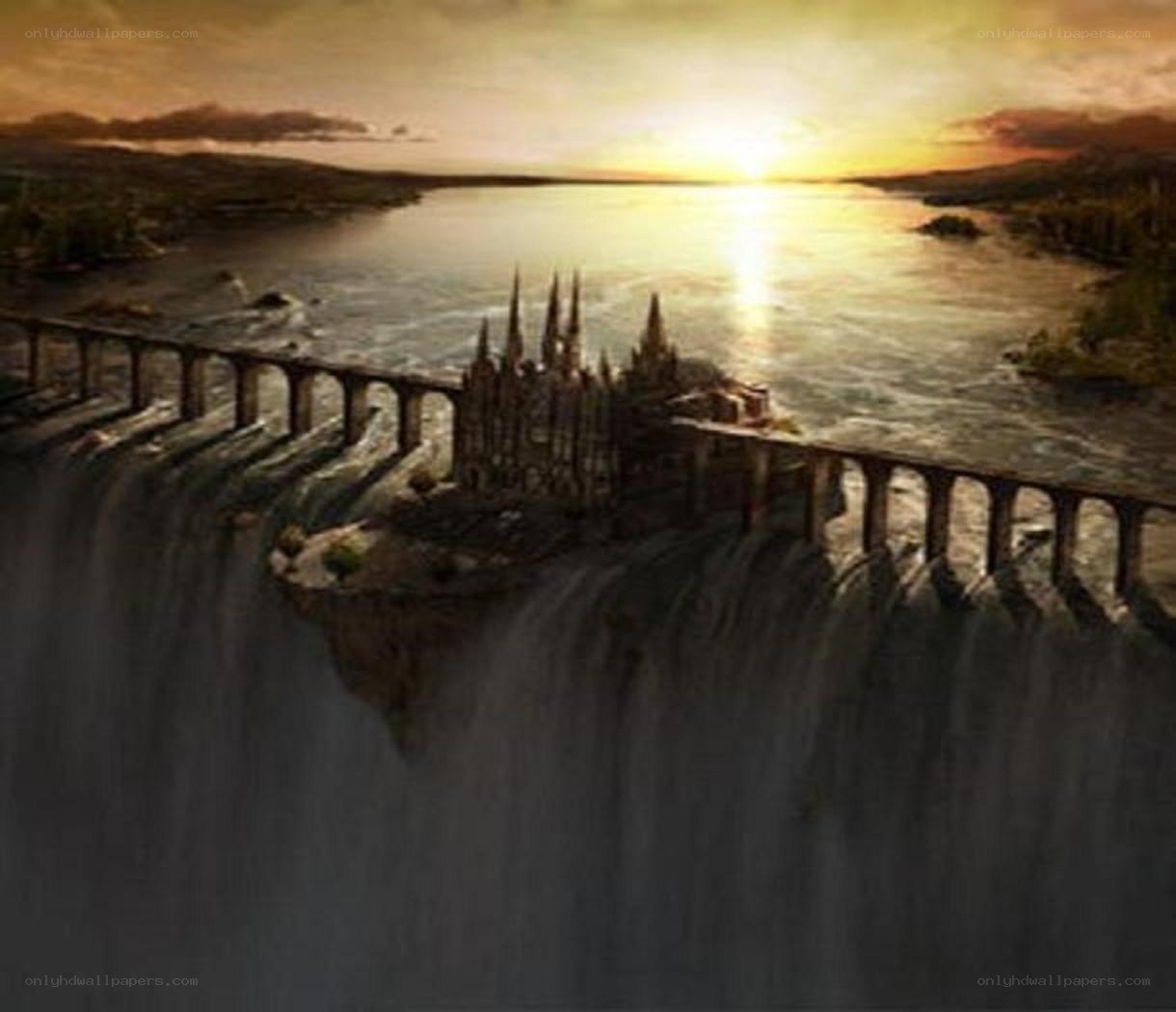 Hogwarts at sunset