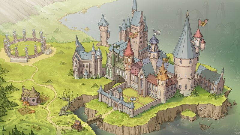 Hogwarts Castle — Green, Serene