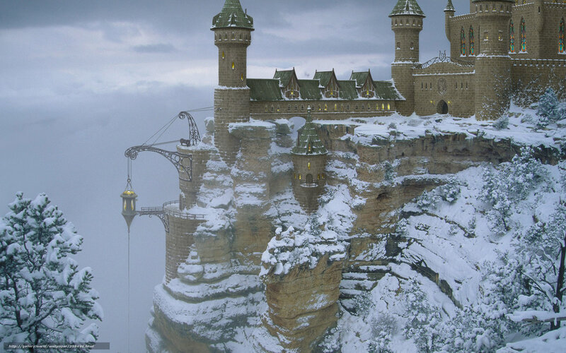 Hogwarts Castle in winter