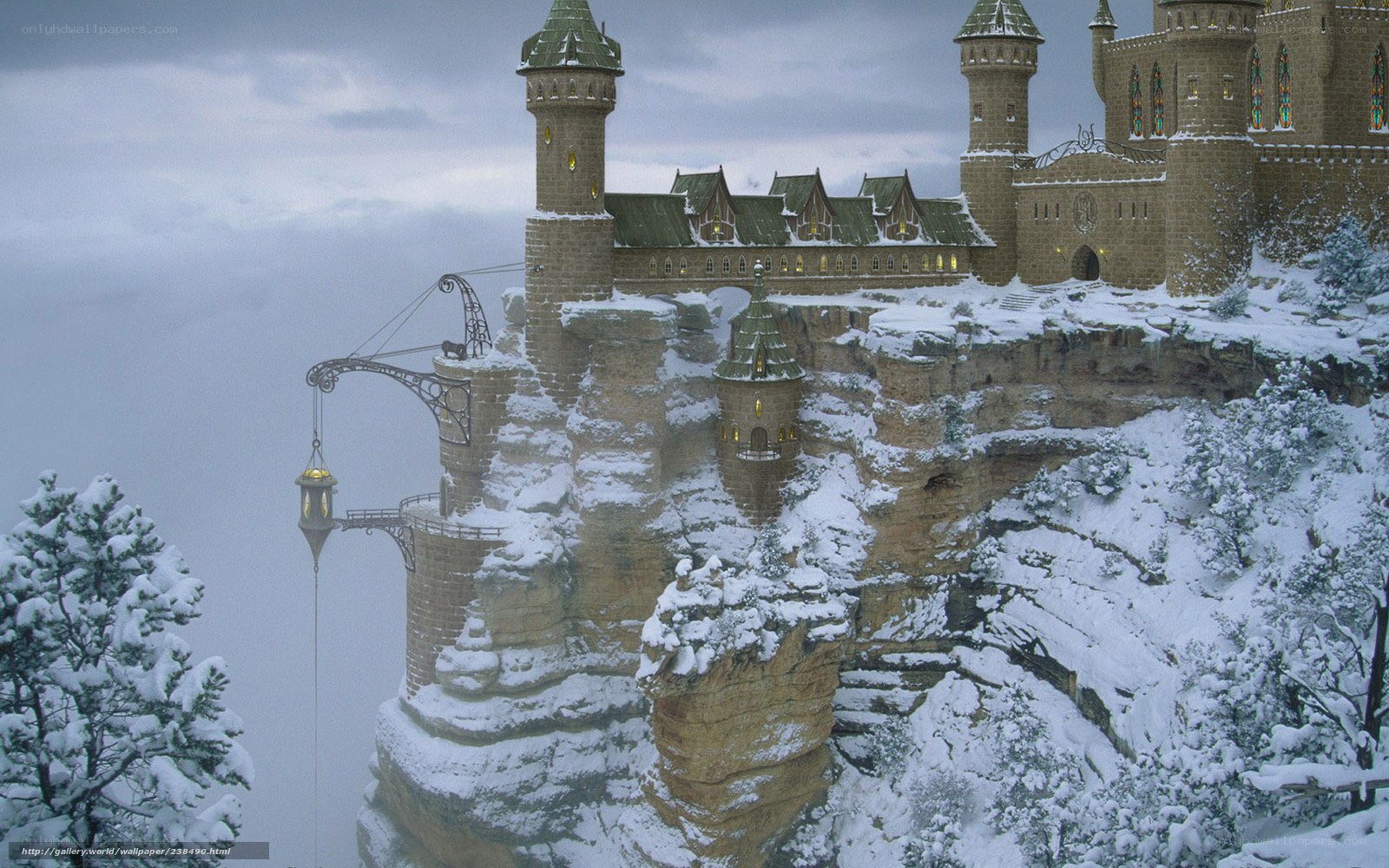 Hogwarts Castle in winter