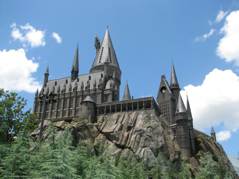 Hogwarts Castle on a sunny day