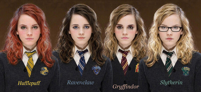 Hogwarts house portraits