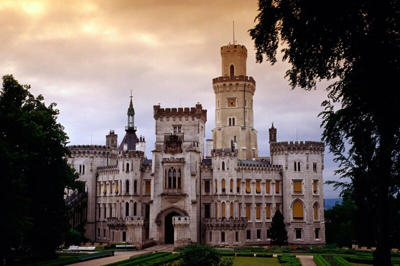 Hohenschwangau Castle — Gray, Dramatic, Sunset