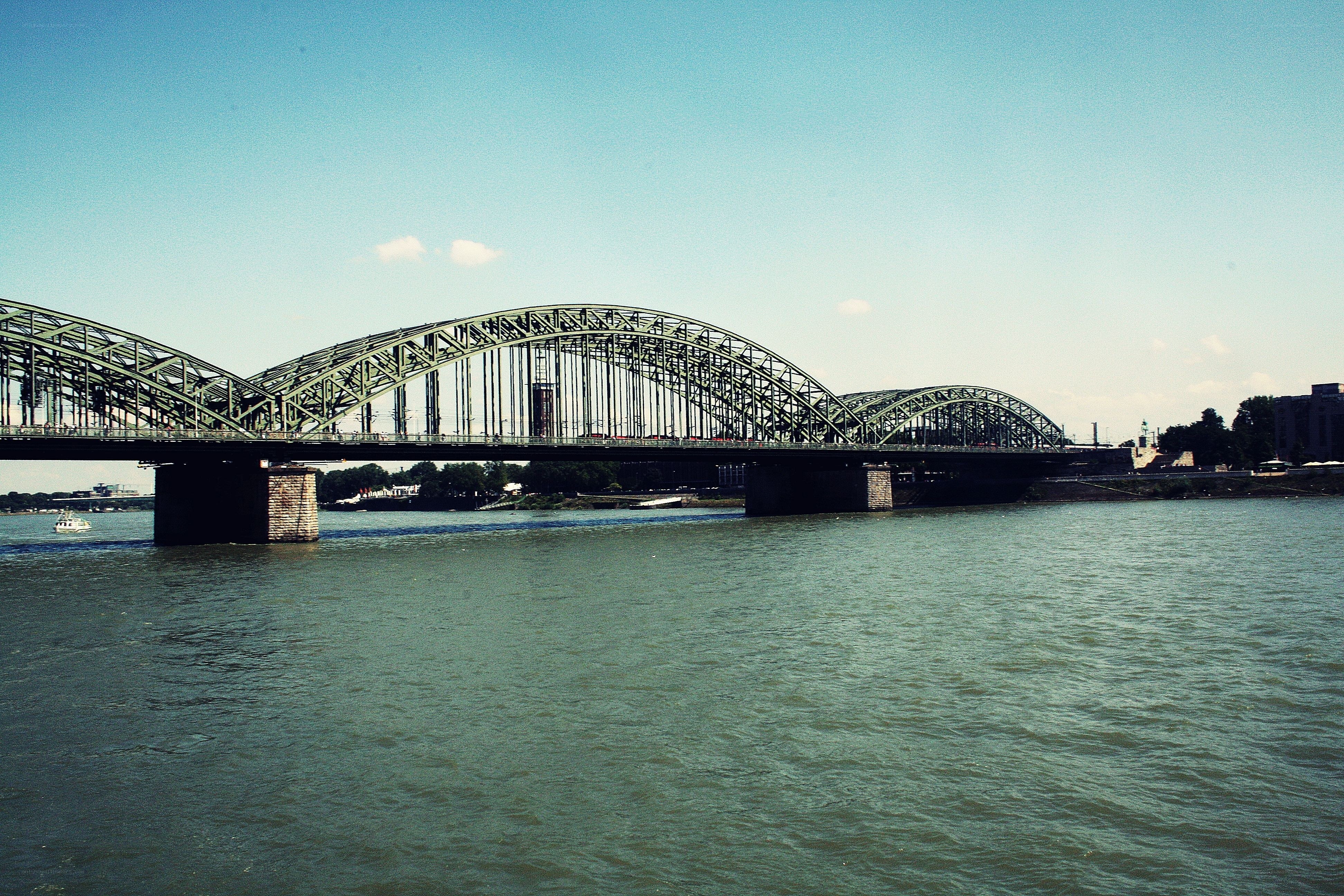 Hohenzollern Bridge over Rhine River