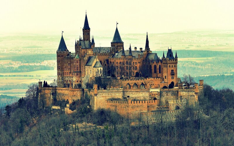 Hohenzollern Castle — Brown, Serene, Photograph