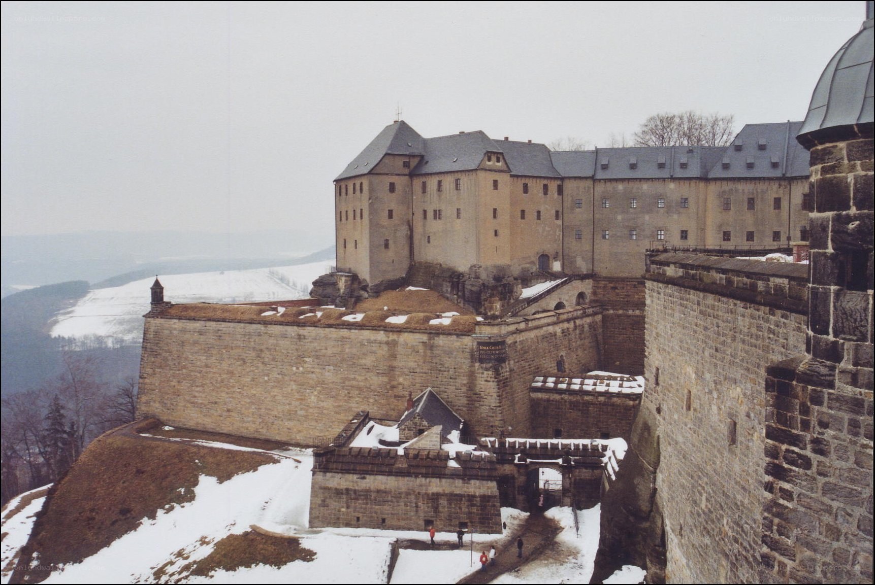 Hohenzollern Castle in winter