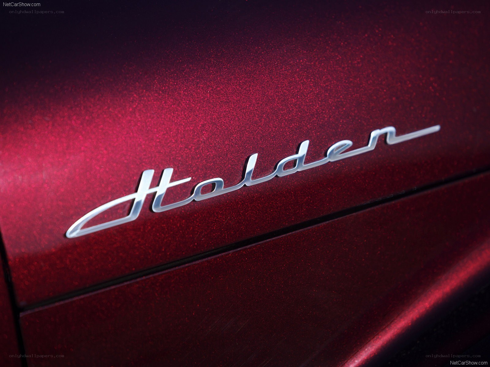 Holden logo on red car