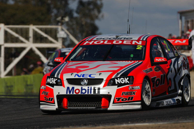 Holden race car on track