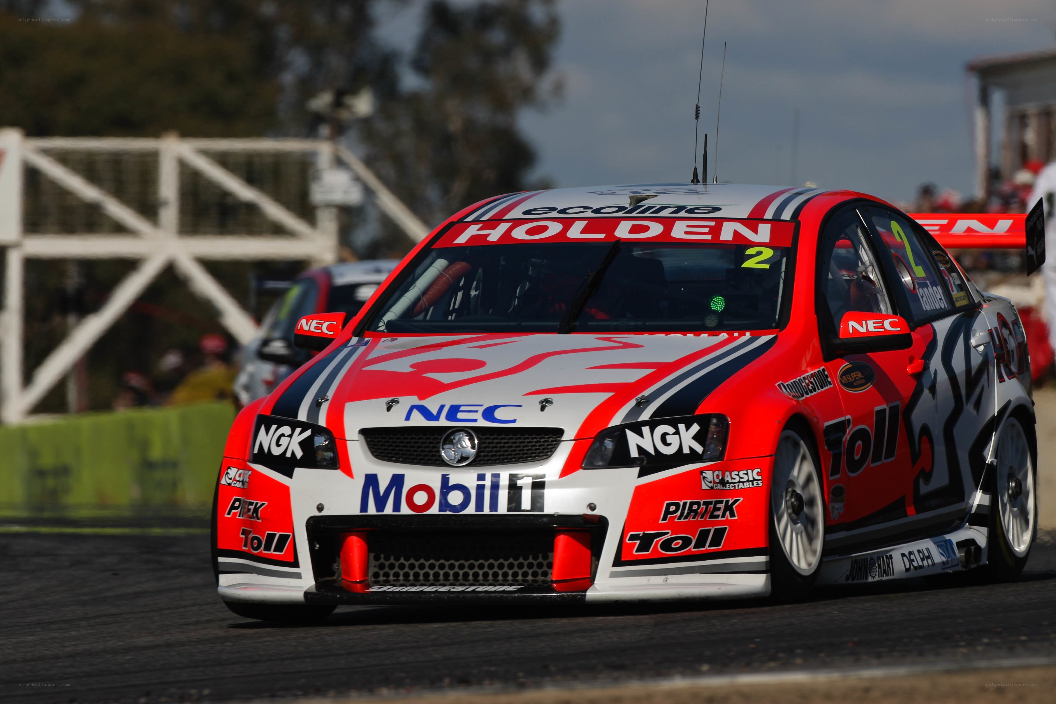 Holden race car on track