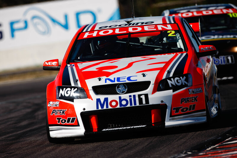Holden race car on track