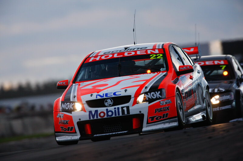 Holden race car on track