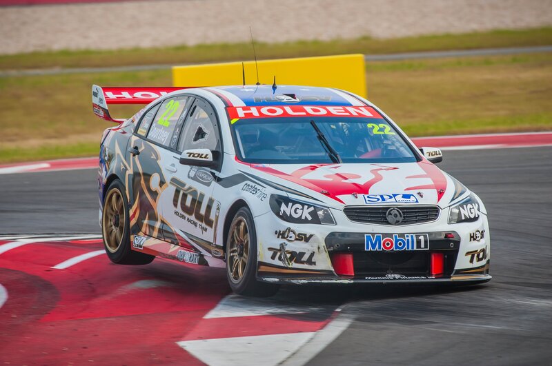 Holden race car on track