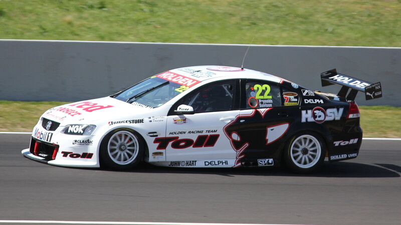 Holden racing car on track