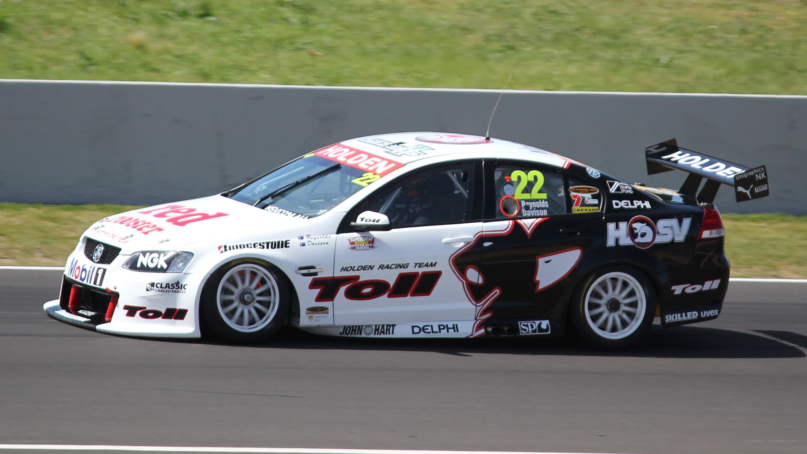 Holden racing car on track