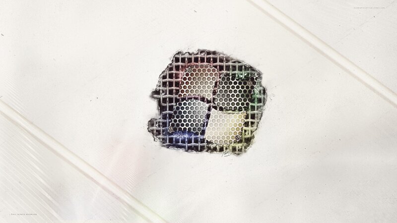 Hole in White Surface — Neutral