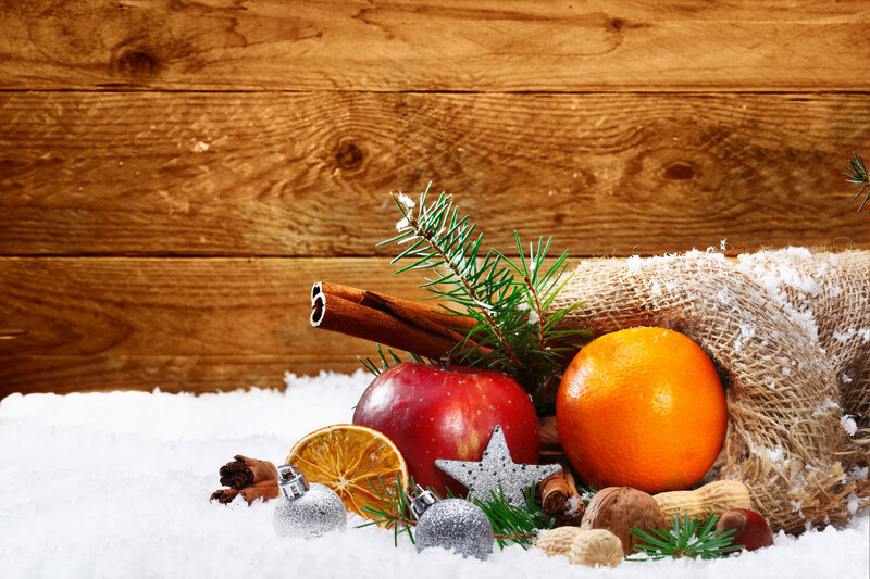 Holiday Arrangement on Snow