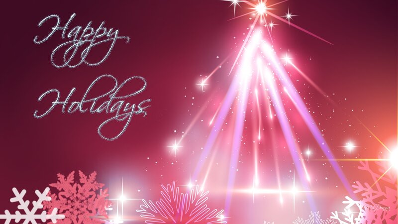 Holiday Greeting Card — Pink