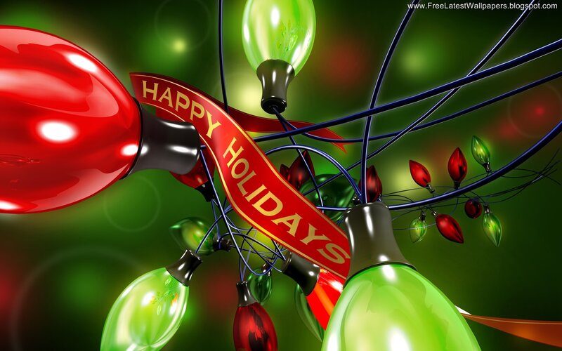Holiday Light Bulbs — Red, Festive, 3d Render