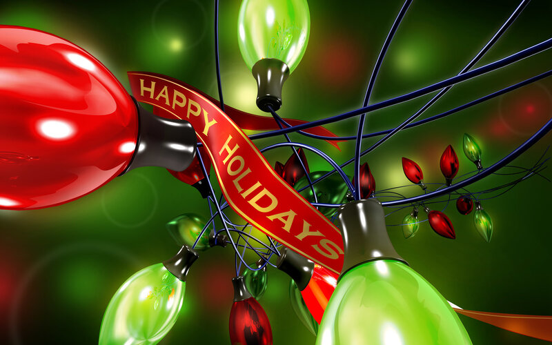 Holiday Light Bulbs — Red
