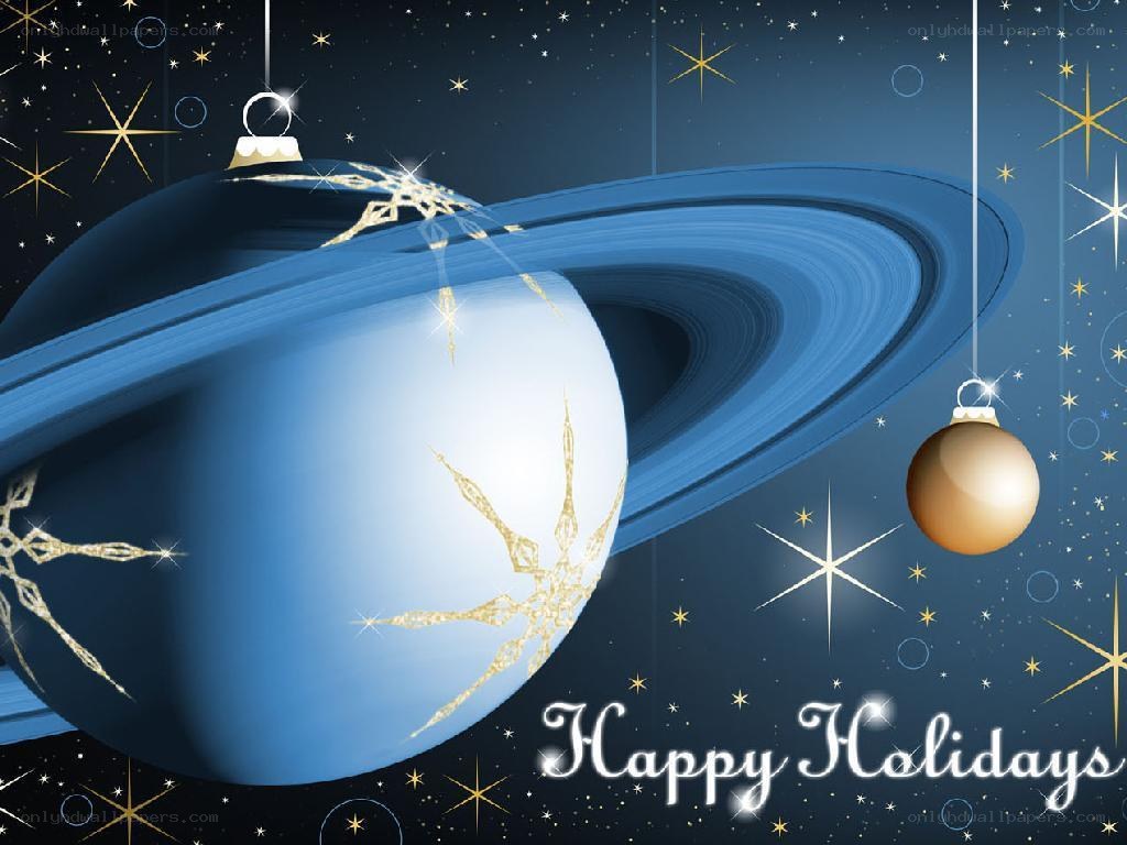 Holiday Saturn Ornament