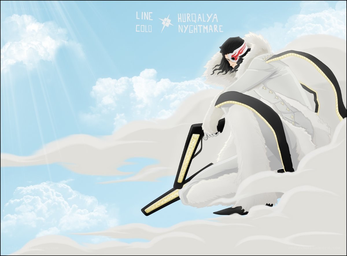 Hollow Ichigo in the clouds