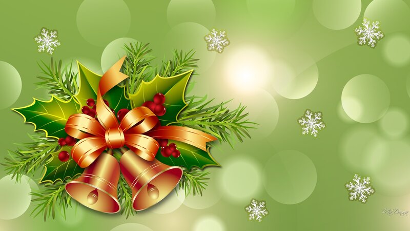 Holly and Bells Arrangement