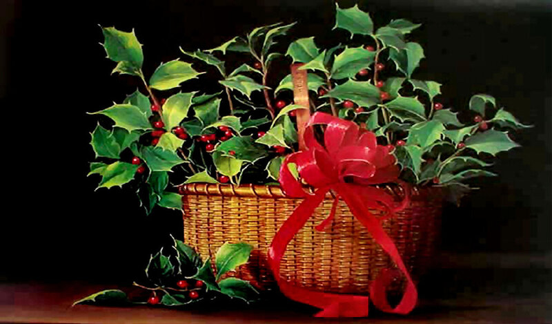 Holly in a Basket