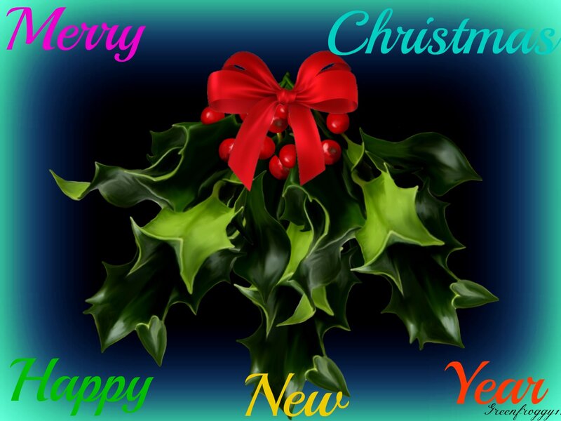 Holly with Red Bow