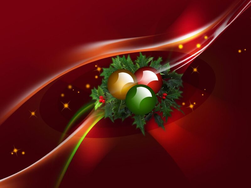 Holly Wreath with Ornaments