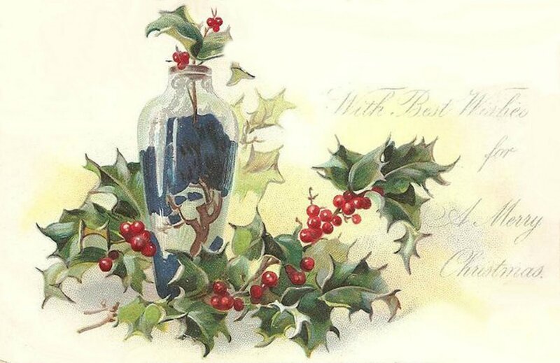 Holly Wreath with Vase