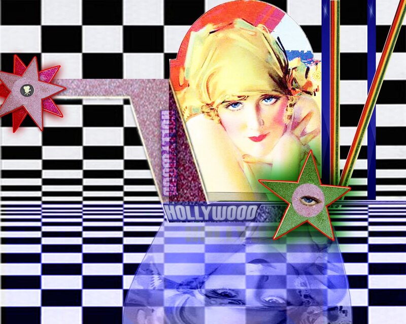 Hollywood collage art