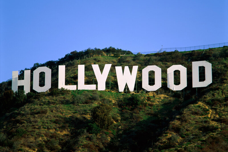 Hollywood Sign on a hill