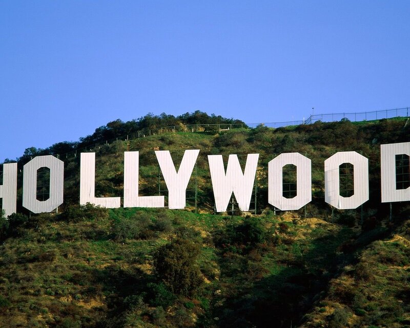 Hollywood Sign on a hill