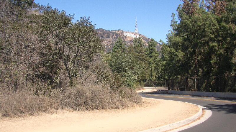 Hollywood Sign on Hill — Green, Serene