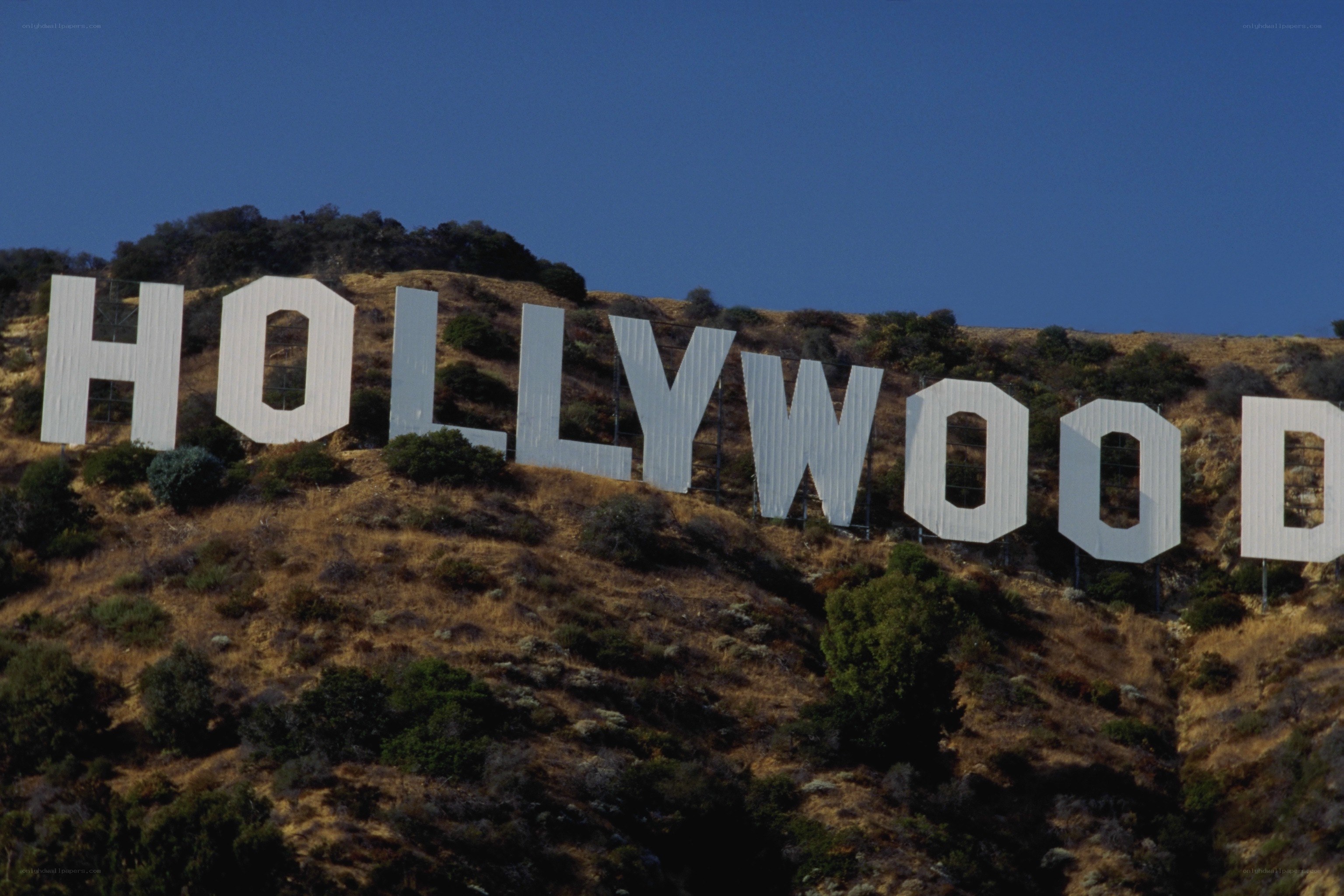 Hollywood sign on hillside