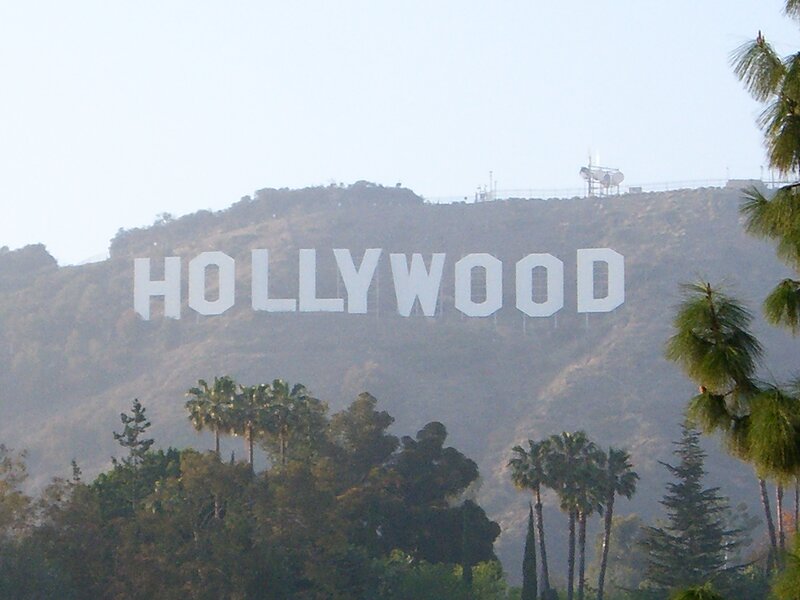 Hollywood sign on hillside