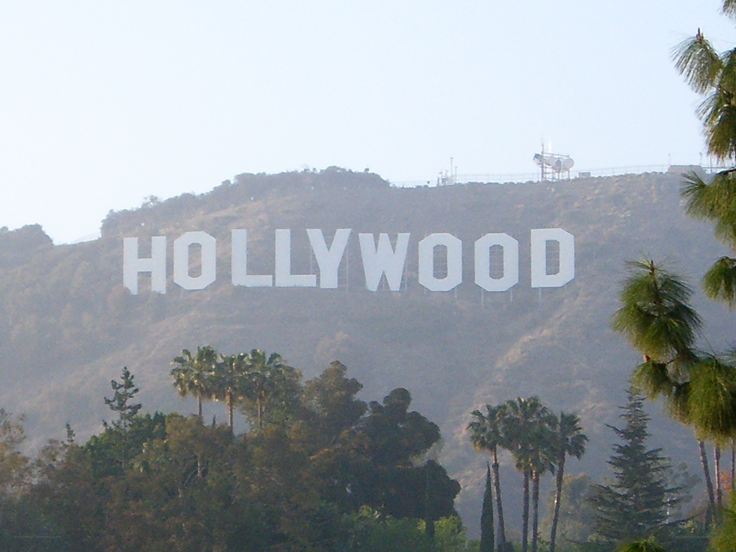 Hollywood sign on hillside