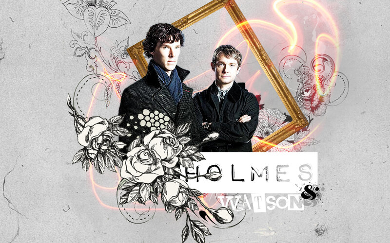 Holmes and Watson artwork