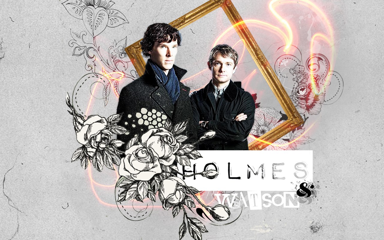 Holmes and Watson artwork